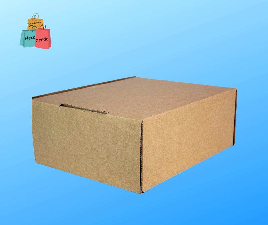 Variedade de caixas kraft